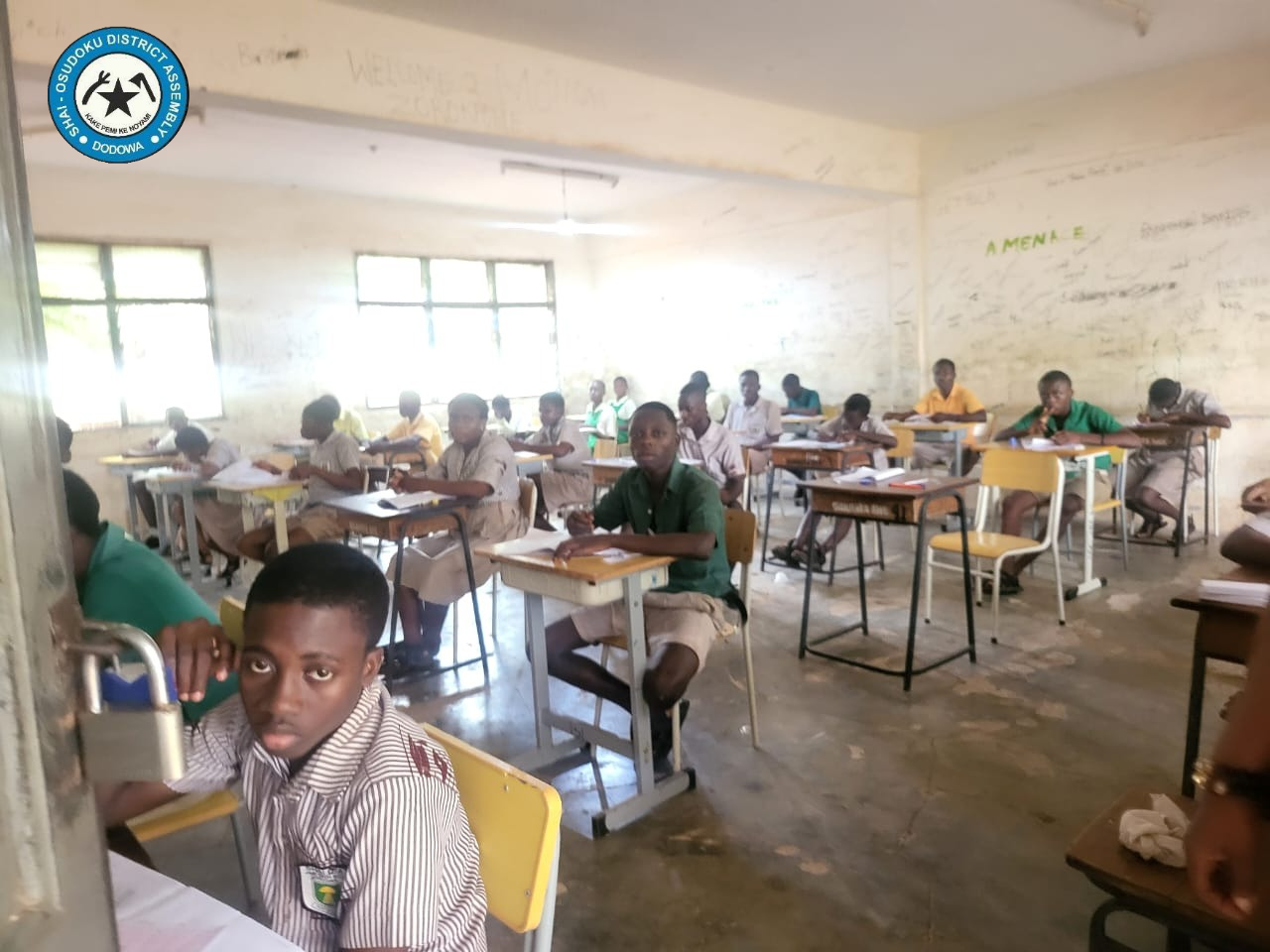 STAKEHOLDERS IN EDUCATION MONITOR CONDUCT OF BECE ON FIRST DAY IN SHAI-OSUDOKU DISTRICT.