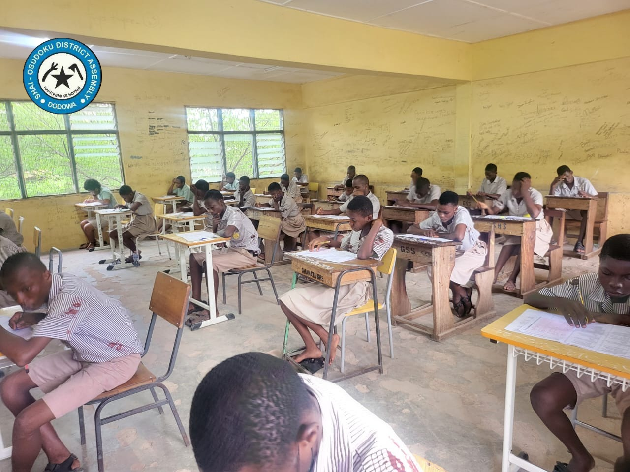 STAKEHOLDERS IN EDUCATION MONITOR CONDUCT OF BECE ON FIRST DAY IN SHAI-OSUDOKU DISTRICT.