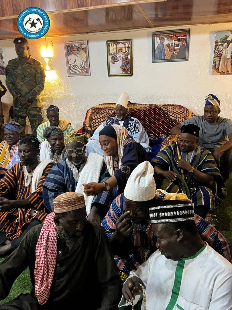 Ya-Na Abukari II pays courtesy call on Dagomba Chief of Shai-Osudoku at Doryumu... #moreonthissoon#