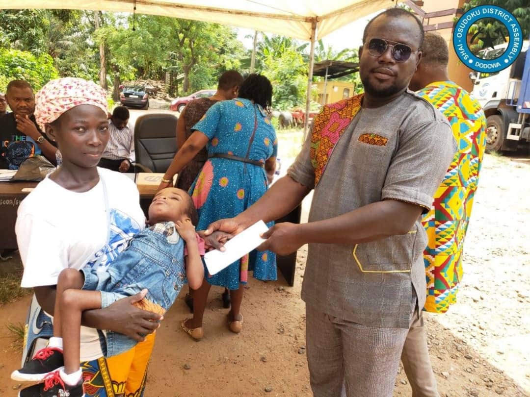 DISBURSEMENT OF FUNDS AND ITEMS TO PERSONS WITH DISABILITIES (PWDs) BY THE CHIEF EXECUTIVE OF THE SHAI- OSUDOKU DISTRICT ASSEMBLY.