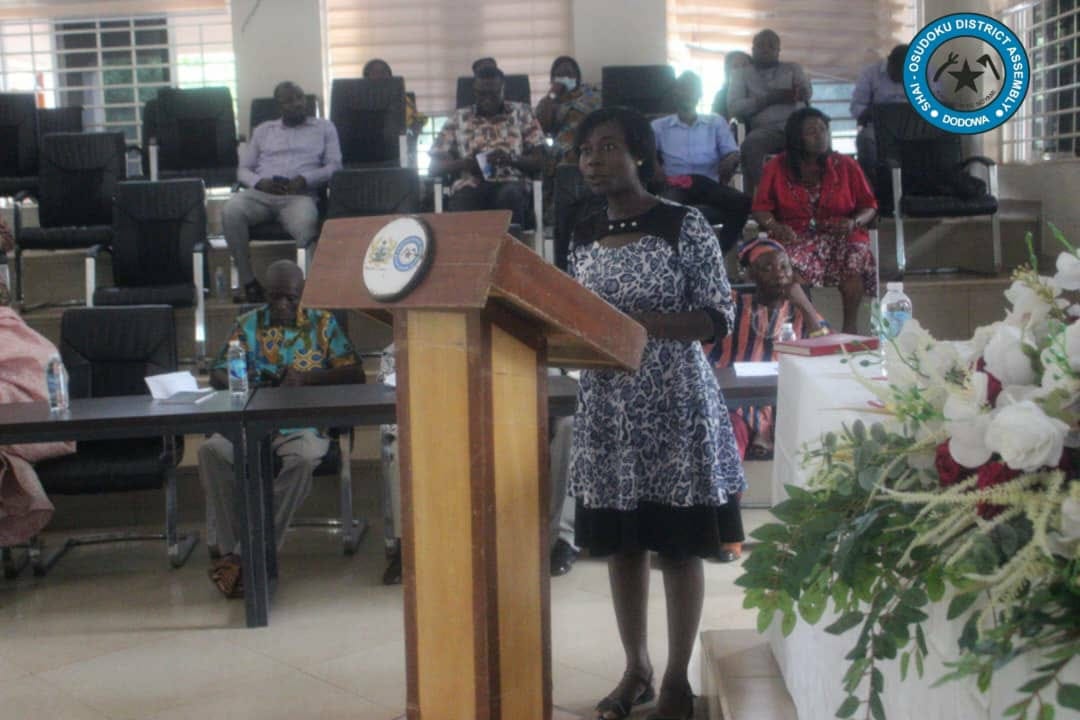 SHAI-OSUDOKU DISTRICT ASSEMBLY CONFERS WITH PAST EXECUTIVES ON MEASURES TO ENHANCE DEVELOPMENT.