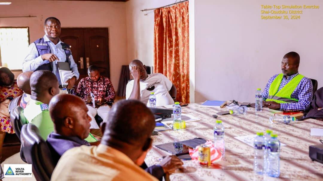DCE HOST NADMO AND VRA FOR A TABLETOP SIMULATION EXERCISE ON FLOOD CONTINGENCY PLAN AND EMERGENCY PREPAREDNESS PLAN FOR THE SHAI-OSUDOKU DISTRICT.