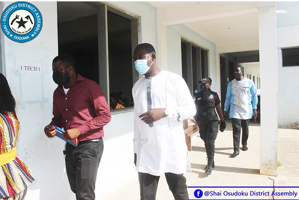 DCE and MP Tour BECE Exam Centres in the District