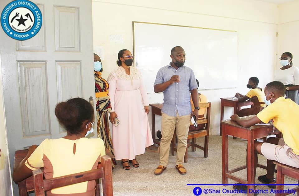 DCE and MP Tour BECE Exam Centres in the District