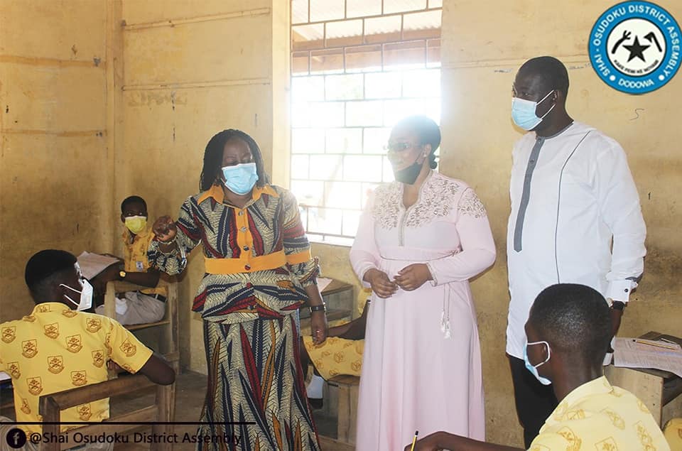 DCE and MP Tour BECE Exam Centres in the District