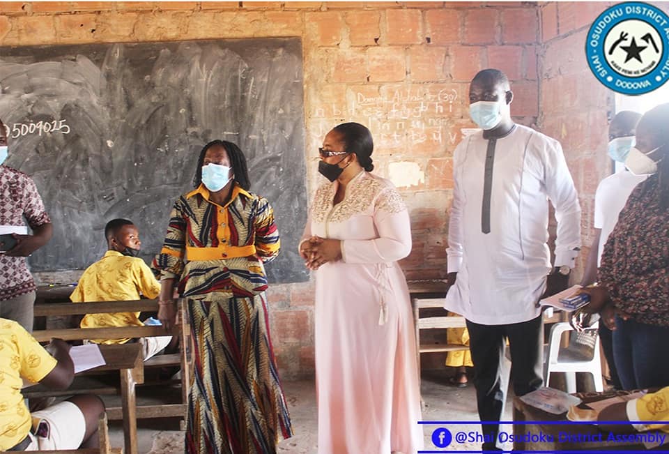 DCE and MP Tour BECE Exam Centres in the District