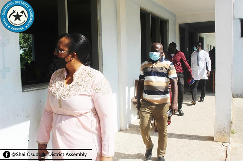 DCE and MP Tour BECE Exam Centres in the District