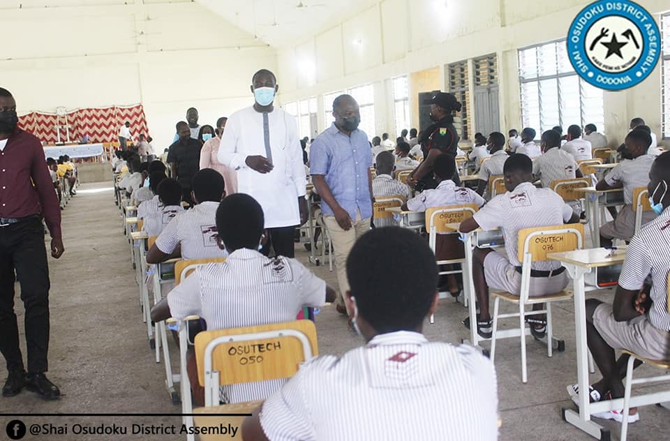 DCE and MP Tour BECE Exam Centres in the District