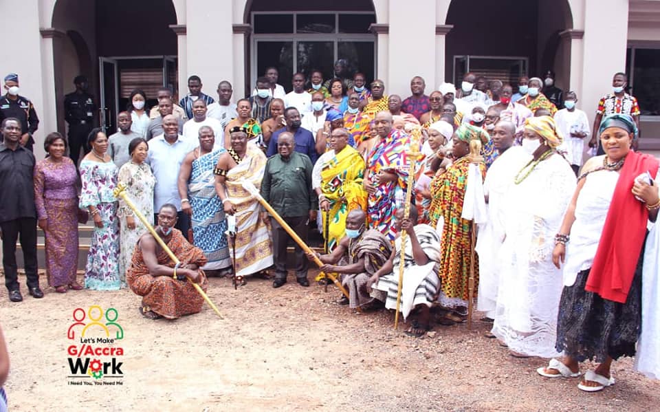 President Pays Courtesy call on Greater Accra Regional House of Chiefs, Make Accra Work Again, Greater Accra