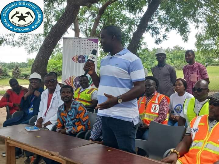 CITI FM&TV BUILDS SHELTER FOR AKOSOMBO DAM SPILLAGE VICTIMS AT TOKPO IN SHAI -OSUDOKU DISTRICT