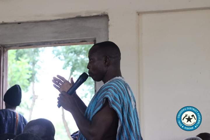 COMMUNITY ENGAGEMENT HELD AT TACHIKOPE IN THE SHAI-OSUDOKU DISTRICT..