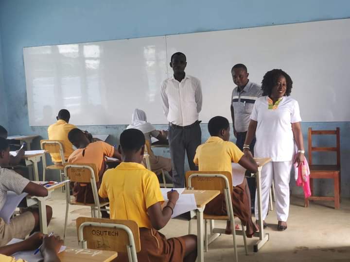 DISTRICT DIRECTOR OF EDUCATION TOURS BECE CENTRE’s  IN THE SHAI-OSUDOKU DISTRICT