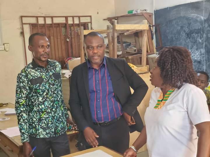 DISTRICT DIRECTOR OF EDUCATION TOURS BECE CENTRE’s  IN THE SHAI-OSUDOKU DISTRICT