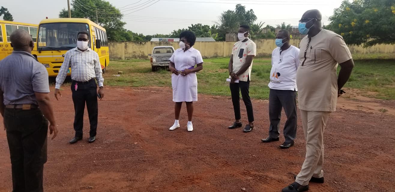 SODA Chief Executive Monitors Reopening of Ghanata Senior High School.