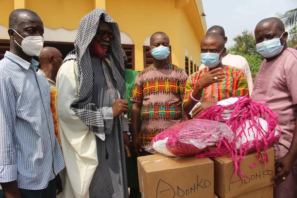 SODA Donates Personal Protective Equipment to Muslim Communities in the Shai-Osudoku District