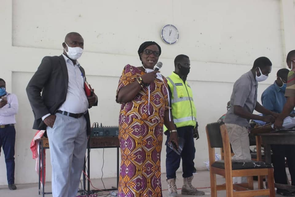 Shai-Osudoku District Chief Executive Tours WASSCE Examination Centres.