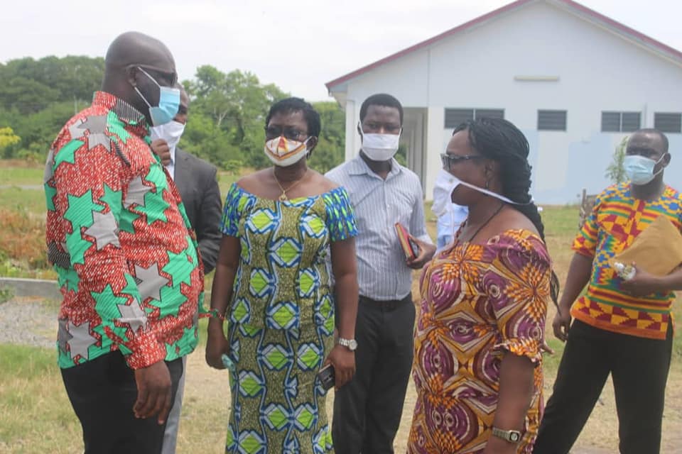 Shai-Osudoku District Chief Executive Tours WASSCE Examination Centres.