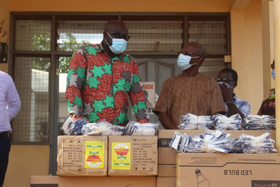 Shai-Osudoku District Chief Executive Tours WASSCE Examination Centres.