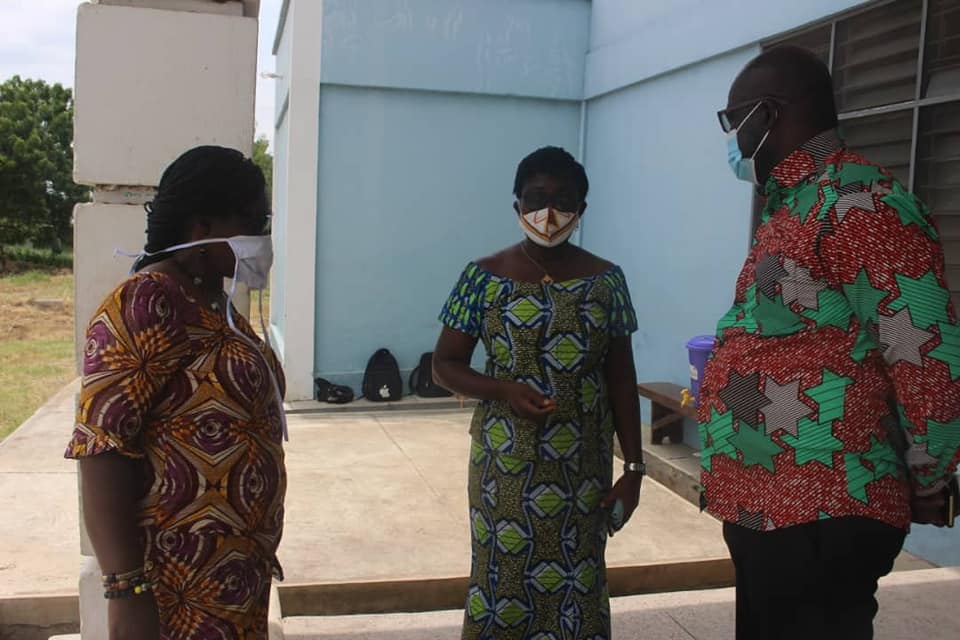 Shai-Osudoku District Chief Executive Tours WASSCE Examination Centres.
