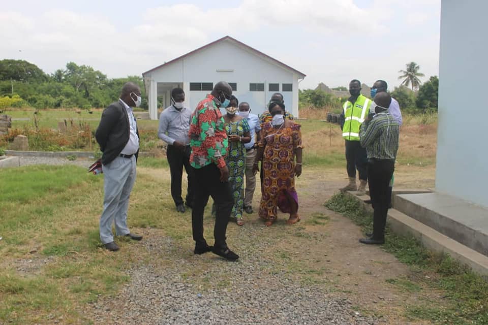 Shai-Osudoku District Chief Executive Tours WASSCE Examination Centres.