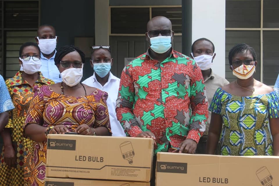 Shai-Osudoku District Chief Executive Tours WASSCE Examination Centres.