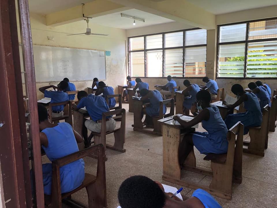 DCE, Education Director Embarks On Monitoring Visit Of WASSCE Examination Center's In The District.