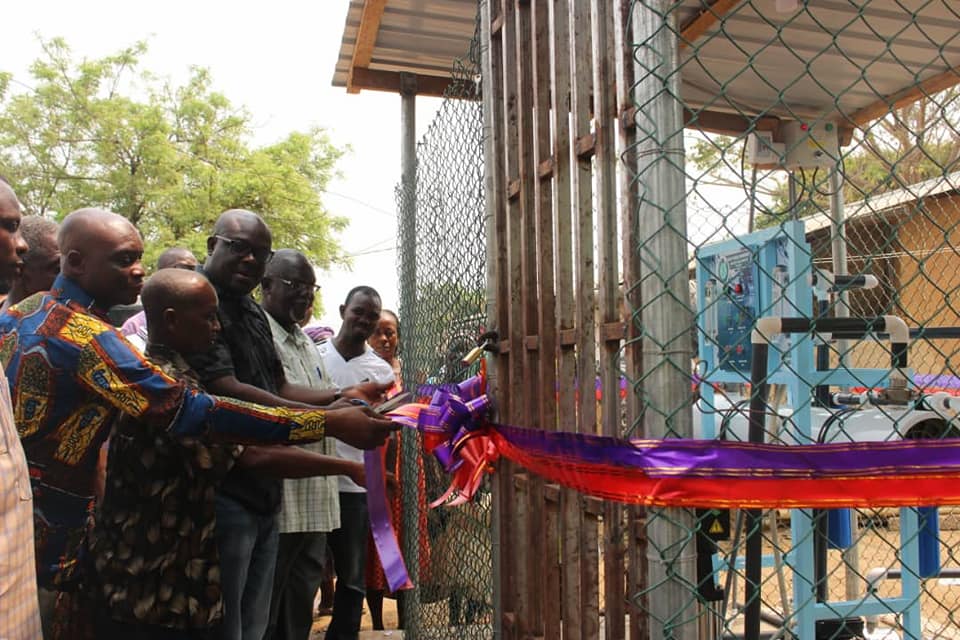 District Chief Executive of SODA Commissions 3 Boreholes in the District