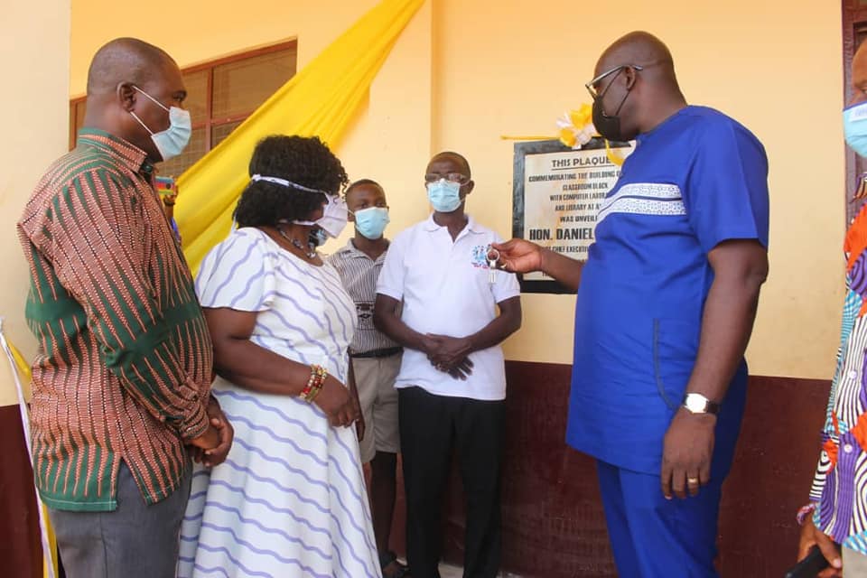 Shai-Osudoku District Assembly Commissions Classroom Blocks at Four Venues in the District, District Chief Executive(DCE)of the Shai-Osudoku District Assembly Hon. Daniel Akuffo 