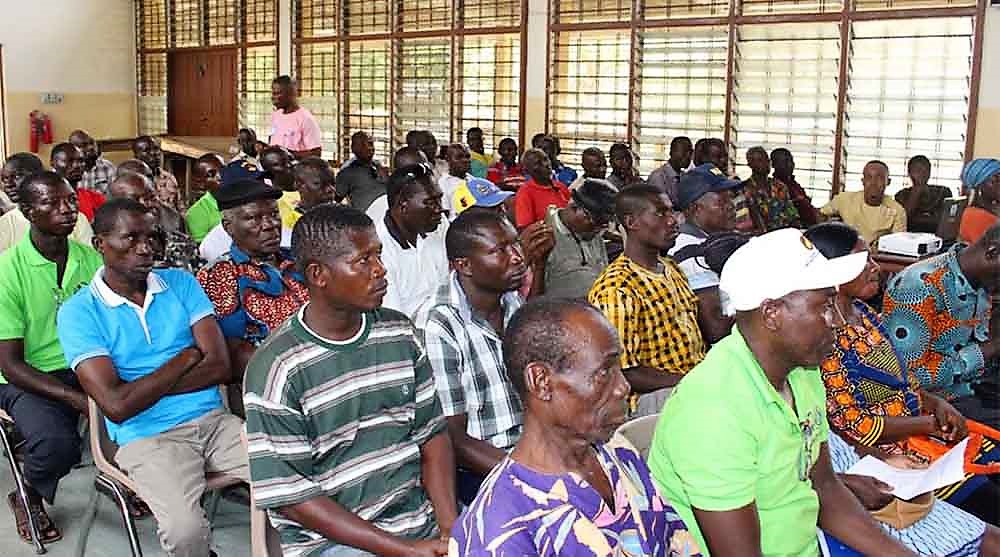 District Chief Executive ,Hon Daniel Akuffo meets Executives of Rice Famers within District