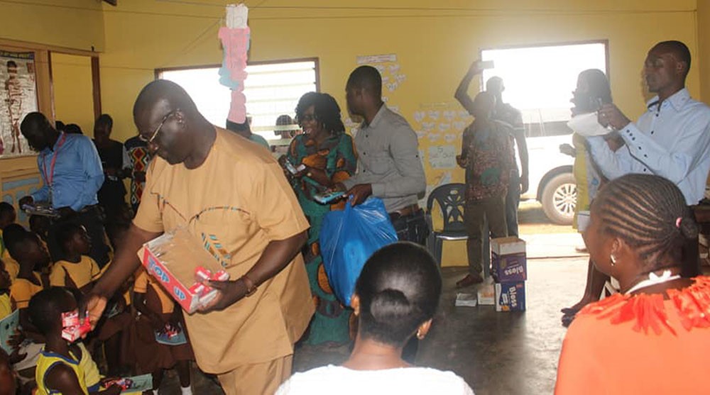 Shai-Osudoku District Assembly Holds My First Day At School, District Chief Executive Hon. Daniel Teye Akuffo