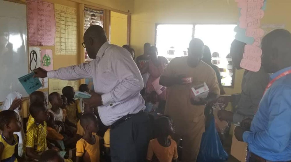 Shai-Osudoku District Assembly Holds My First Day At School, District Chief Executive Hon. Daniel Teye Akuffo