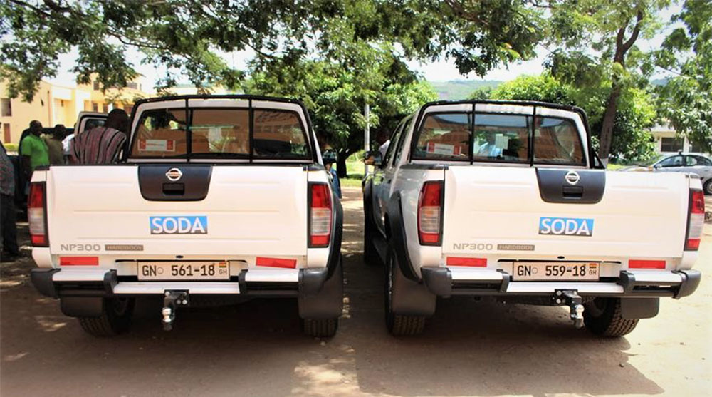 SODA new two (2) Nissan NP300 pickups, Dodowa