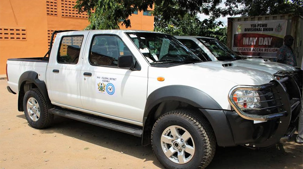 SODA new two (2) Nissan NP300 pickups, Dodowa