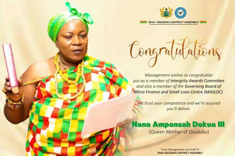 Nana Amponsah Dokua III (Queen Mother of Osudokua