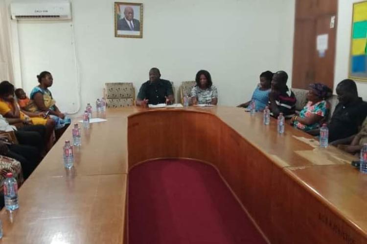 DCE MEETS IGF STAFF OF THE SHAI–OSUDOKU DISTRICT ASSEMBLY.
