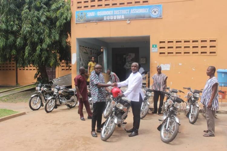 Donation Of Motorbikes To Assembly Members.