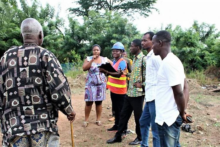 A Tour to Proposed Sites for Toilet Facilities