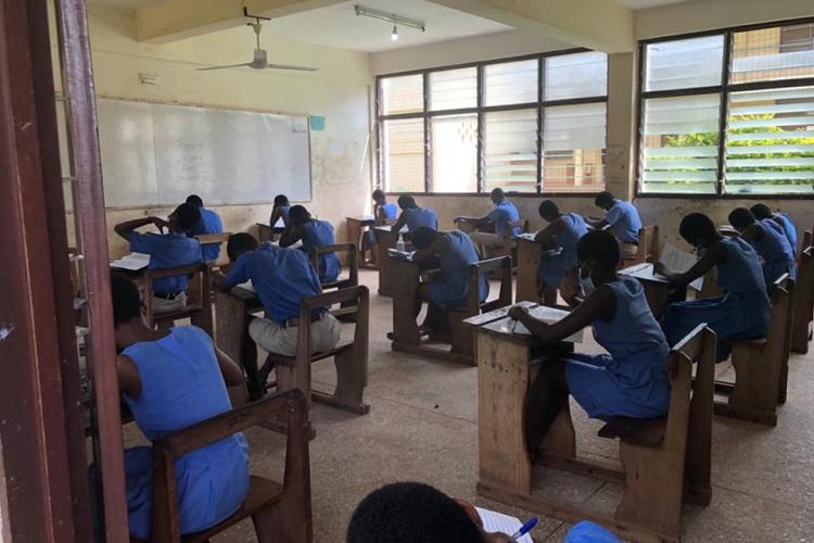 DCE, Education Director Embarks On Monitoring Visit Of WASSCE Examination Center's In The District.