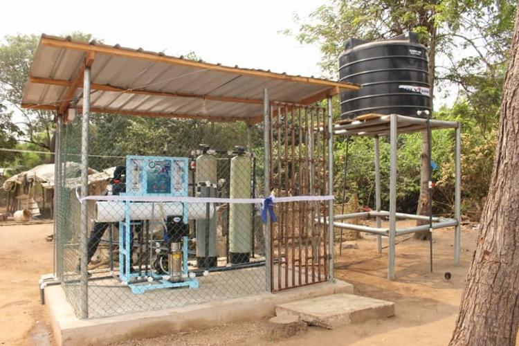 District Chief Executive of SODA Commissions 3 Boreholes in the District