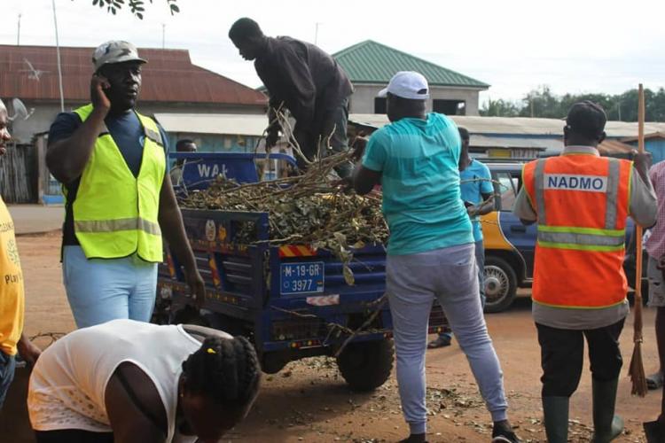 Clean Up Exercise at Agomeda, Shai-Osudoku District Assembly
