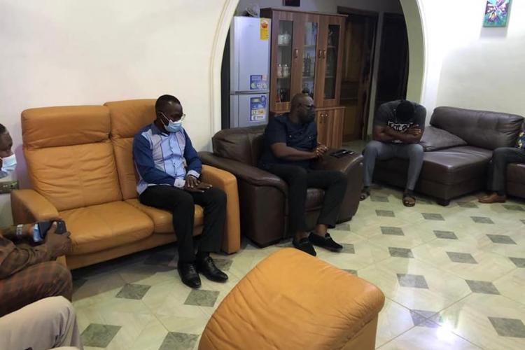 DCE and entourage of Shai-Osudoku District Assembly Pays courtesy call to the family of deceased past assembly member.
