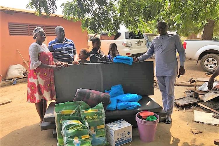 Shai-Osudoku DCE Donates to Fire Victim.