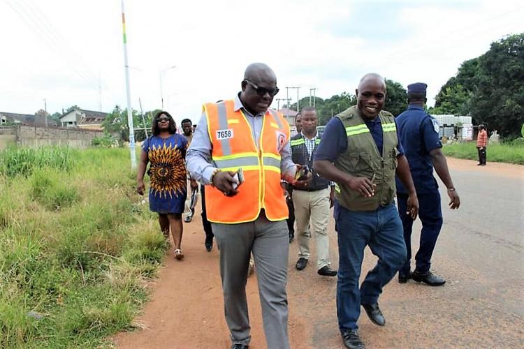 DCE Tours Flood Prone Areas in the District, SODA