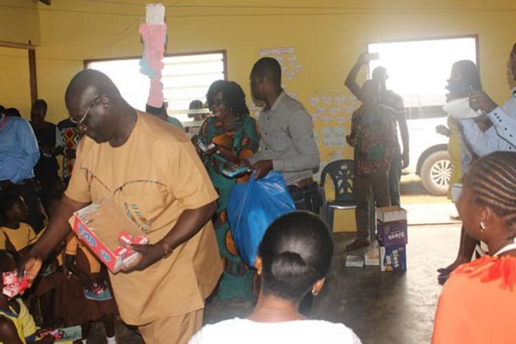 Shai-Osudoku District Assembly Holds My First Day At School, District Chief Executive Hon. Daniel Teye Akuffo