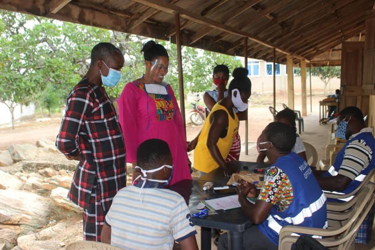 Presiding Member Tours Voter Registration Centres, SODA, Shai Osudoku District Assembly 